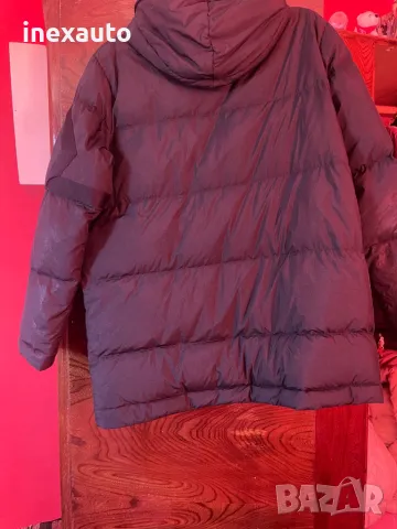 Продавам мъжка дълга шуба AIR JORDAN L размер но става и за XL 100% гъши пух, снимка 4 - Якета - 48088461