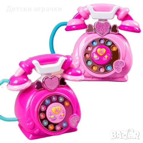 Телефон със светлинен и звуков циферблат, музикален, интерактивен, снимка 6 - Други - 52743754