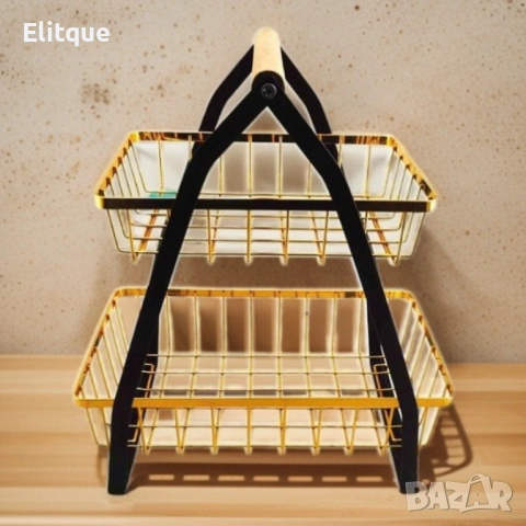 Кошница за плодове и зеленчуци 30 х 27 х 17 см, 2 етажа, снимка 7 - Други стоки за дома - 52853638