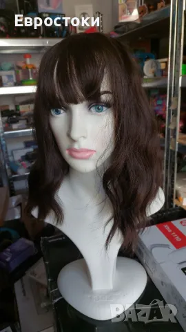 Ново. Без фирмена опаковка. Цена: 27 лв. Shining Yourself lc210-1n Синтетична кафява вълнообразна, снимка 5 - Аксесоари за коса - 47826396