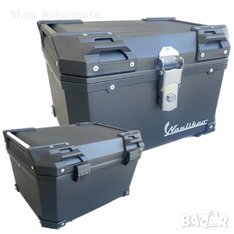 Куфар за мотоциклет Automat, 45L, Водо и удароустойчив, Черен