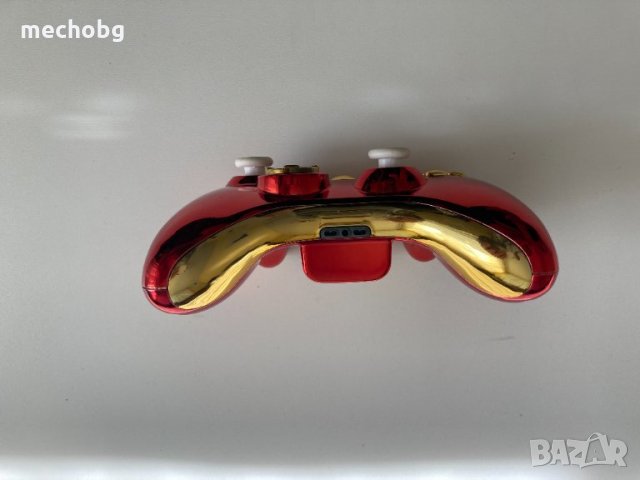Оригинален джойстик за Xbox 360 Gold and red chrome, снимка 4 - Аксесоари - 34934809