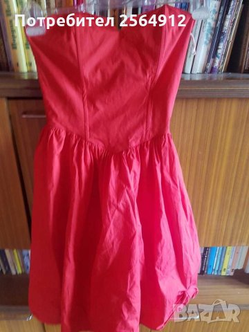 Продавам червена рокля, снимка 2 - Рокли - 28648314