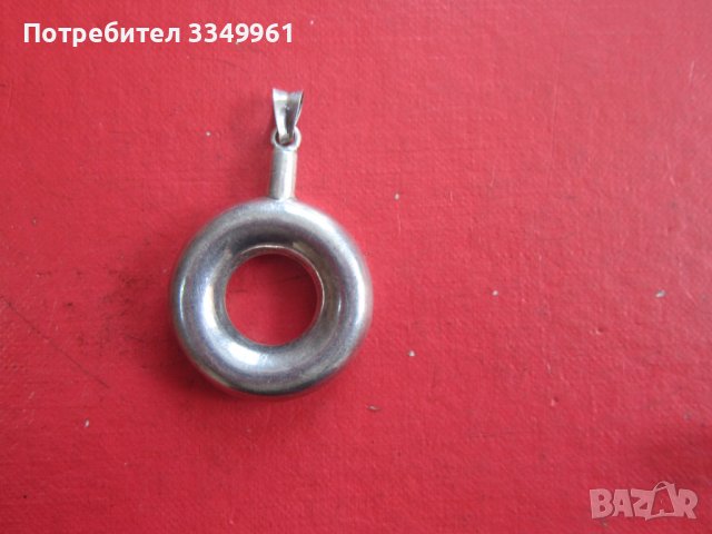 Сребърен медальон висулка 925, снимка 6 - Колиета, медальони, синджири - 36611809