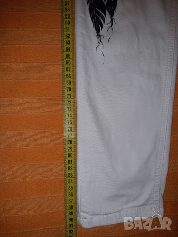 Страхотен бял панталон на PHILIPP PLEIN р-р 28, снимка 9 - Панталони - 34686692