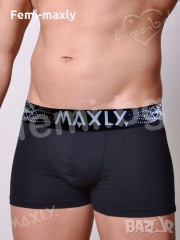 Мъжки памучен боксер външен ластик 5667