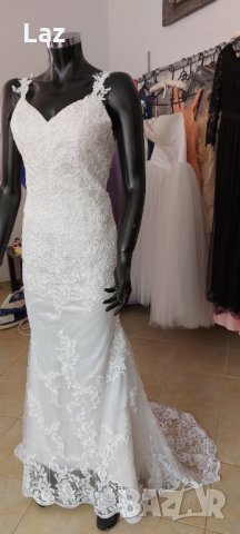 булченска сватбена рокля русалка, снимка 6 - Сватбени рокли - 32668725