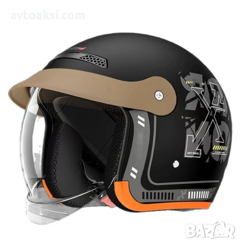 Каска за Мотор/Скутер/АТВ/Тротинетка 4-ри цвят, снимка 3 - Аксесоари и консумативи - 53008369