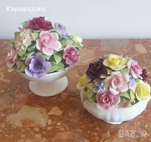 Големи Порцеланови Букети, снимка 2 - Декорация за дома - 50330232