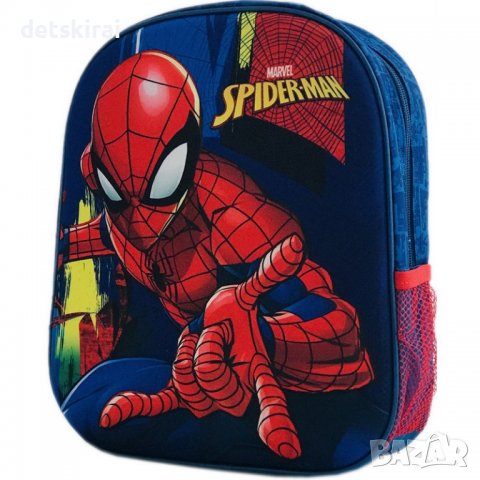 3D раница за детска градина на Спайдърмен, снимка 3 - Кенгура и ранички - 37785625