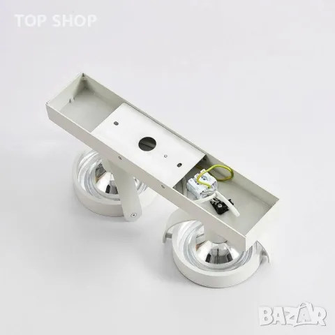 Прожектор Arcchio 'Lieven' (модерен) в бял алуминий за кухня (2 крушки, G9) - таванно осветление, та, снимка 8 - Лампиони - 48830202