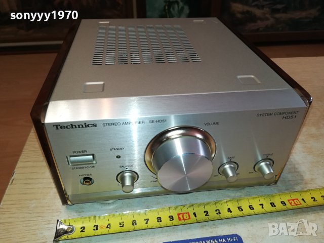 TECHNICS SE-HD51 AMPLIFIER-MADE IN JAPAN-SWISS 1412231132, снимка 4 - Ресийвъри, усилватели, смесителни пултове - 43407913