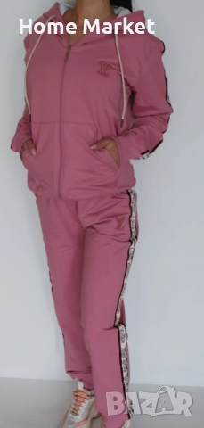 Дамски екип Внос от Турция Доставка до 3 дни с преглед и тест Материята е памук и еластан. Логото е 