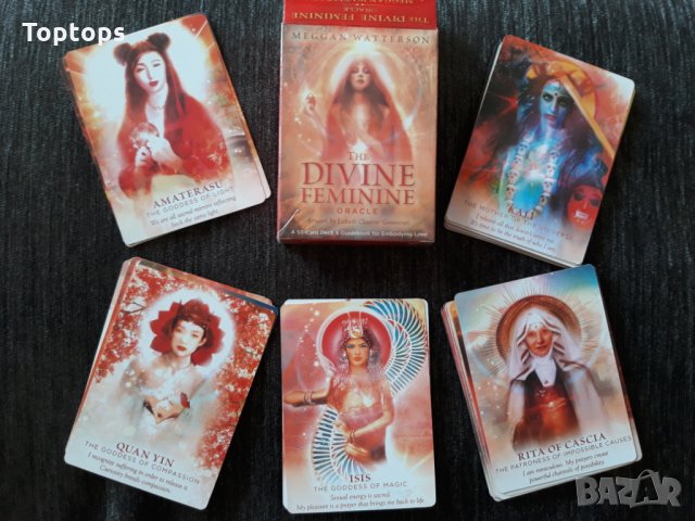 Оракул карти: Divine Feminine Oracle & Goddess Power & Goddess Spirit, снимка 2 - Карти за игра - 32557254