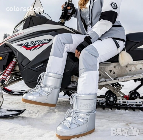 Апрески на платформа - сребристи - 3LT6 