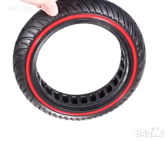 Плътна гума 8.5×2 с червен ринг за Xiaomi 1S / M365 / Pro / Pro2 и Gotrax G4 / Xr / V2, снимка 3 - Други спортове - 52587693