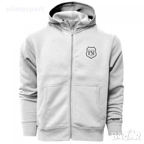 Суитшърт с качулка и цип  F 407 нов различни цветове  Два предни джоба