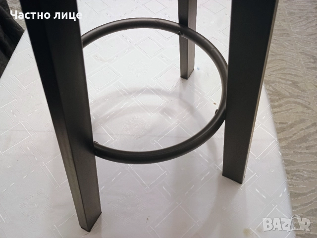 ПРОМОЦИЯ! Нов метален, въртящ се бар стол, снимка 3 - Столове - 52577292