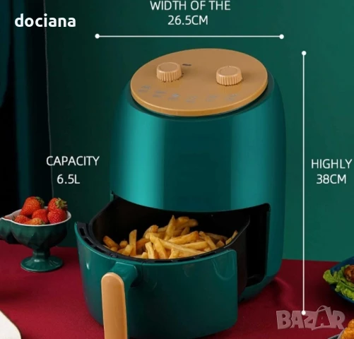 еър фраер- мощен фритюрник 1800W, снимка 2 - Фритюрници - 50790890