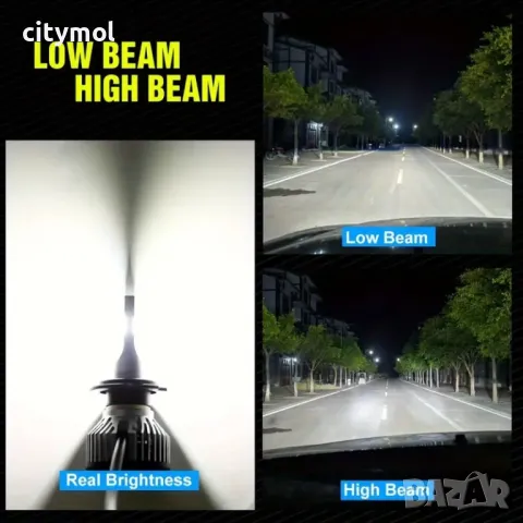 Комплект 2 бр. авто лампи/крушки H7, LED, 6000K, снимка 7 - Аксесоари и консумативи - 48460282