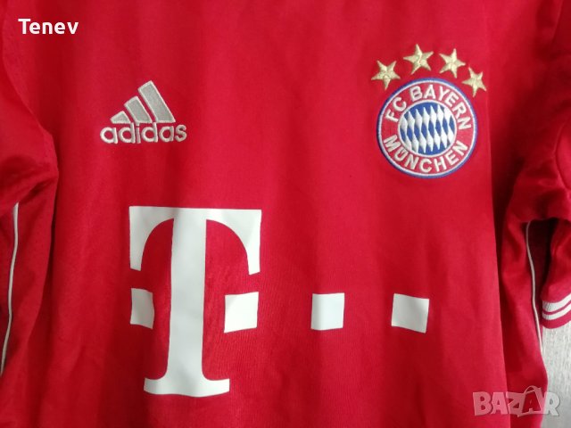 Bayern Munich Adidas оригинална фланелка тениска Байерн Мюнхен , снимка 3 - Тениски - 37537619