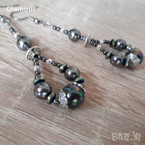 Обеци с перли