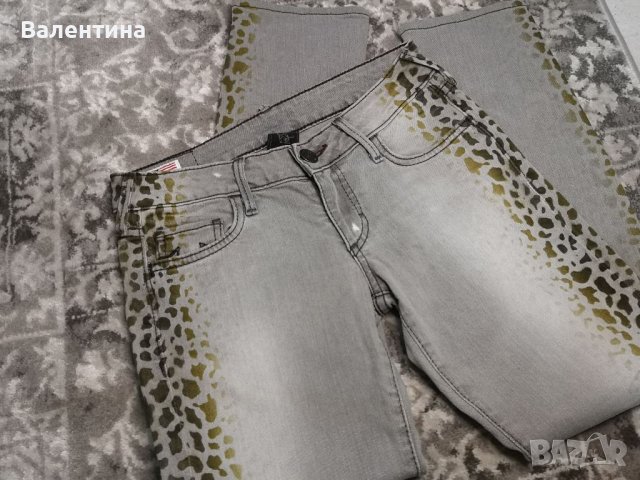 Оригинални True Religion jeans grey,сиви дънки EUR 34/ 25 размер, снимка 2 - Дънки - 38560449