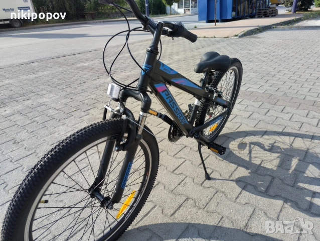 PASSATI Алуминиев велосипед 24" MARTYN черен, снимка 8 - Велосипеди - 53561283