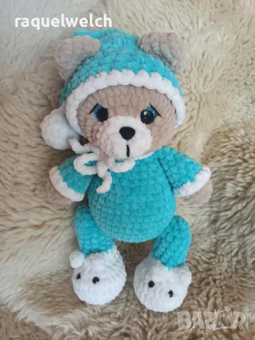 Ръчно Изплетено Мече "Амигуруми", снимка 2 - Плюшени играчки - 47635332