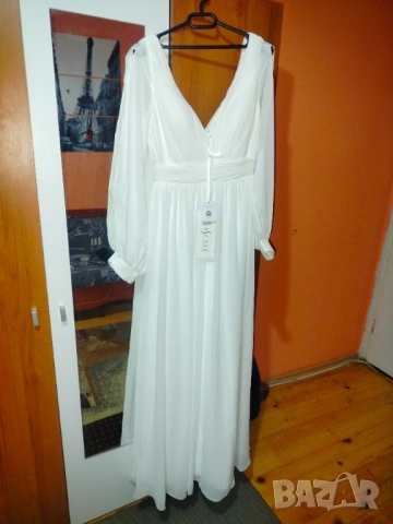 НОВО! Дълга булчинска сватбена рокля Mascara, размер М. Промо -40%!, снимка 9 - Рокли - 53512519