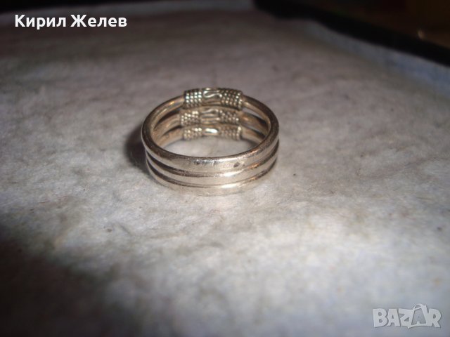СТАР СРЕБЪРЕН РЕТРО ПРЪСТЕН ВИСОКА ПРОБА СРЕБРО МАЙСТОСКИ - Тип КРАЛСКА ПЛЕТКА ОРНАМЕНТИКА 27349, снимка 12 - Антикварни и старинни предмети - 36797995