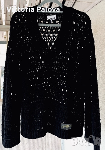 Лукс пуловер GANNI оригинал, снимка 6 - Блузи с дълъг ръкав и пуловери - 52437113