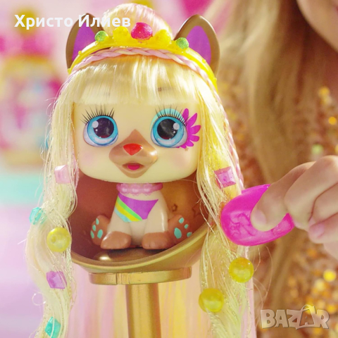 VIP PETS Модно кученце за прически 10 изненади CELEBRIPETS, снимка 4 - Кукли - 44873205