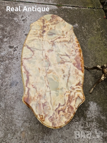 Страхотна антикварна белгийска холна маса бронз оникс , снимка 8 - Антикварни и старинни предмети - 52113580