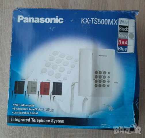  Нов стационарен телефонПанасоникKX-TS500, снимка 1 - Стационарни телефони и факсове - 36595446