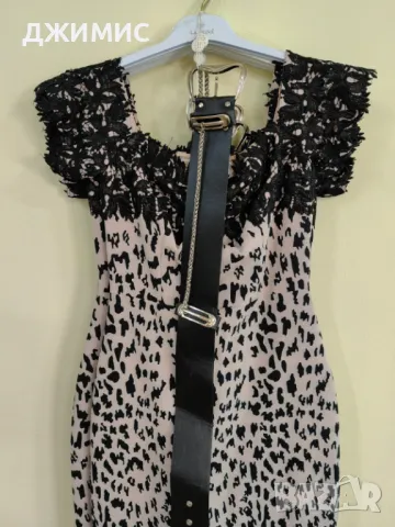 На едро, серия елегантна секси рокля за повод, тигров принт, снимка 2 - Рокли - 49482435