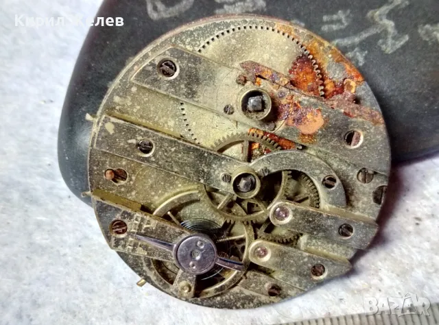 МЕХАНИЗЪМ от СТАР РЯДЪК МОДЕЛ ШВЕЙЦАРСКИ ДЖОБЕН ЧАСОВНИК с РИМСКИ ПОРЦЕЛАНОВ ЦИФЕРБЛАТ 49654, снимка 11 - Джобни - 48623568