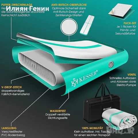 Надуваема подложка за гимнастика, снимка 5 - Художествена гимнастика - 50133466