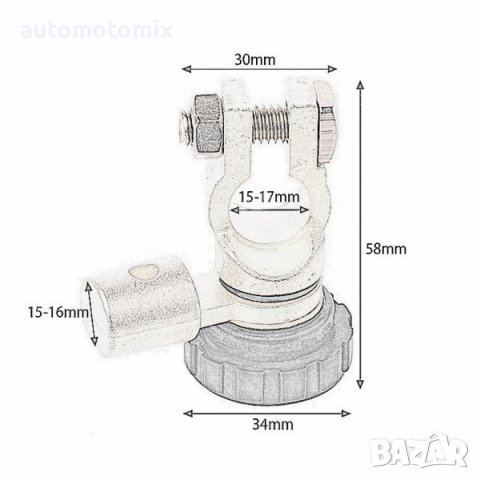 КЛЕМА ЗА АКУМУЛАТОР БЪРЗА ВРЪЗКА - 5846,1бр., снимка 6 - Аксесоари и консумативи - 39789192