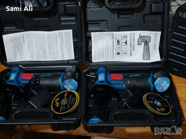 Продавам нов акумулаторен мини ъглошлайф Topfine. Изключително лек и у, снимка 3 - Други инструменти - 53055857