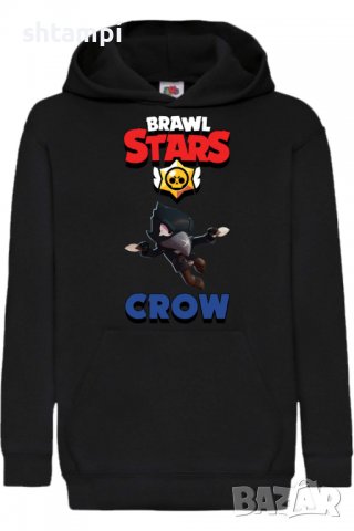 Детски Суитчър/Суитшърт Crow 2,Brawl Stars,Игра,Подарък,Изненада,Забавление,Рожден Ден