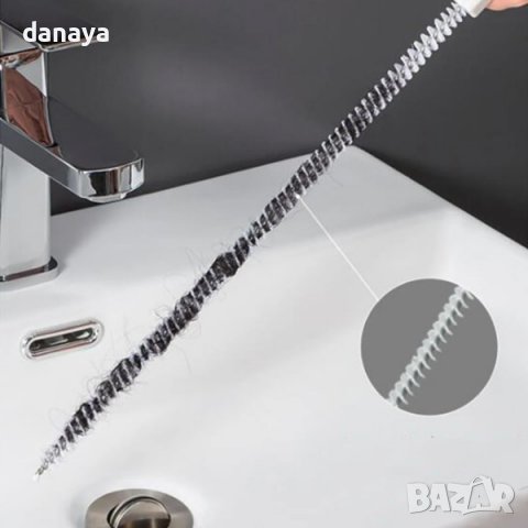 3097 Дълга четка за почистване на канали, 68 см, снимка 4 - Мопове, кофи, четки и метли - 38253704