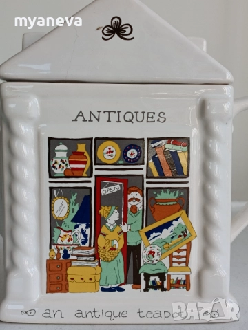 Колекционерски чайник "Wade English Life - Antique Shop", снимка 3 - Прибори за хранене, готвене и сервиране - 51889444