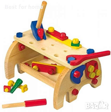 Дървен комплект инструменти и аксесоари Legler "Elephant" , снимка 5 - Конструктори - 33617888