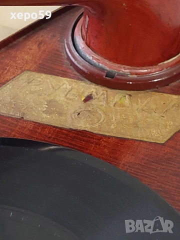 Рядък миниатюрен грамофон начало на 20 век, снимка 9 - Антикварни и старинни предмети - 52681392