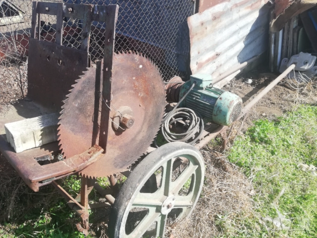 голям циркуляр люлка-трифазен 5,5kw, снимка 4 - Циркуляри - 52714413