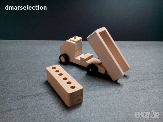 Декоративно дървено камионче - моливник DMAR 321, снимка 4 - Колекции - 52406979