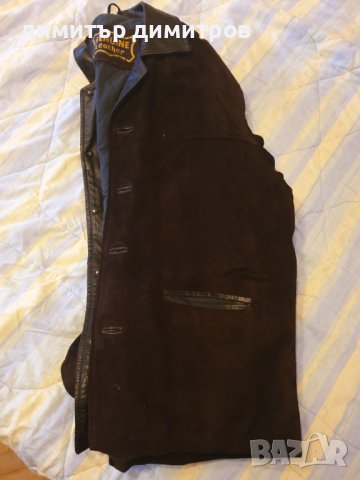 Мъжко кожено яке набук, снимка 9 - Якета - 23017320