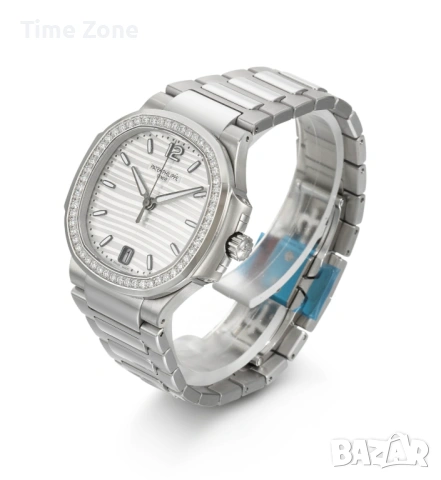 Patek Philippe Nautilus 35mm Steel Diamond White Dial Дамски, снимка 4 - Дамски - 53026110