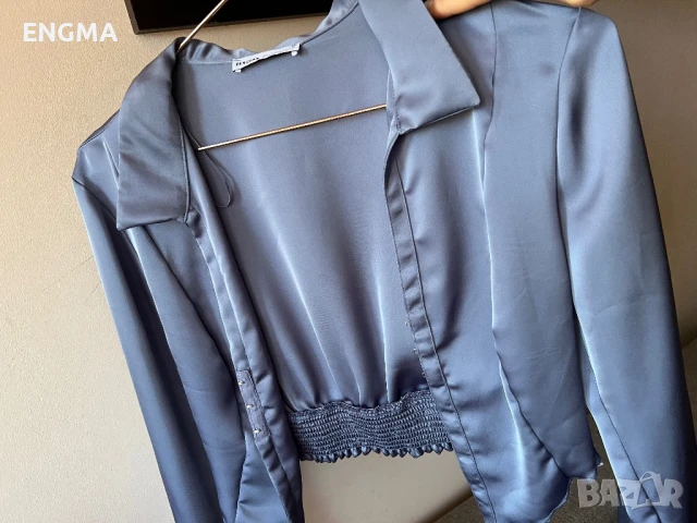 Дамска сатенена риза bershka